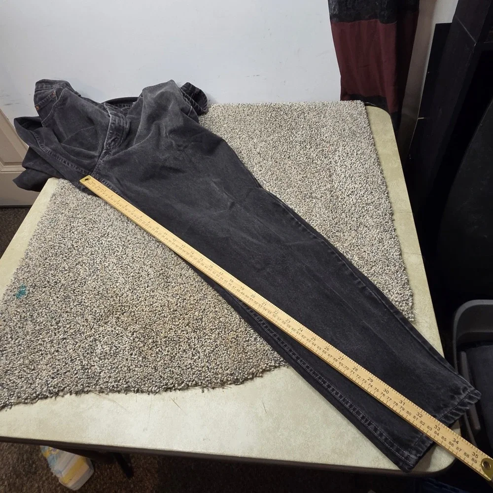 Levis 560 Loose Fit‎ Tapered Leg Jeans Mens 33x34 Faded Black Vintage Denim
